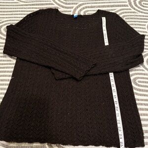 Peruvian Connection dark brown Crew Neck Sweater and shirt